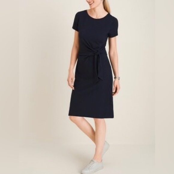 Chico's Dresses & Skirts - NWT Chicos Sneaker Dress-Size 1 (US 8/10)-Navy Blue